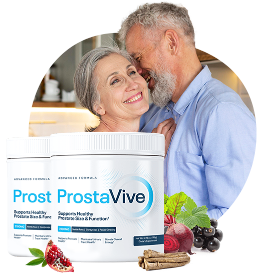 ProstaVive prostate health supplement bottle and ingredients